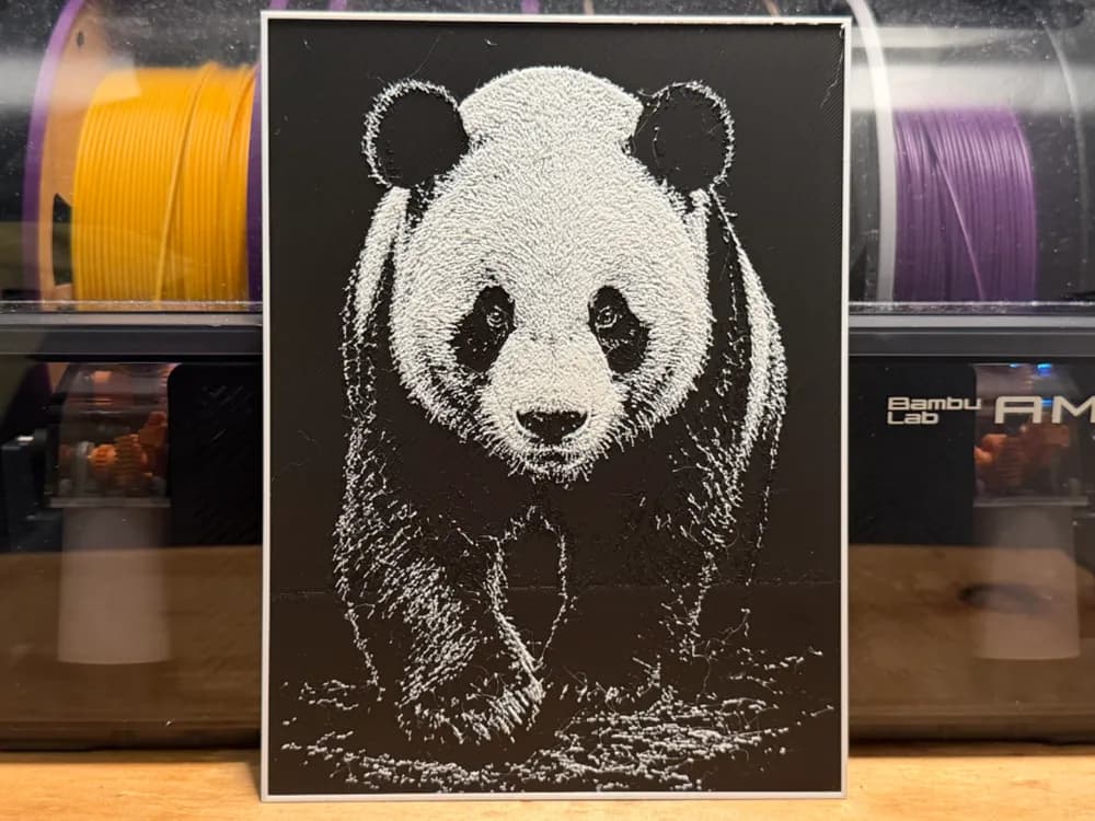 Panda HueForge by liv_3d HueForge model: Panda HueForge by liv_3d