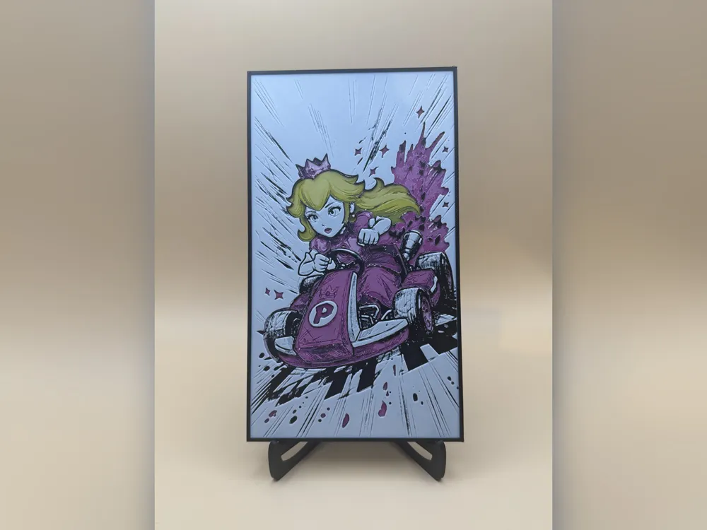 Princess Peach Mario Kart HueForge Print Princess Peach Mario Kart HueForge Print