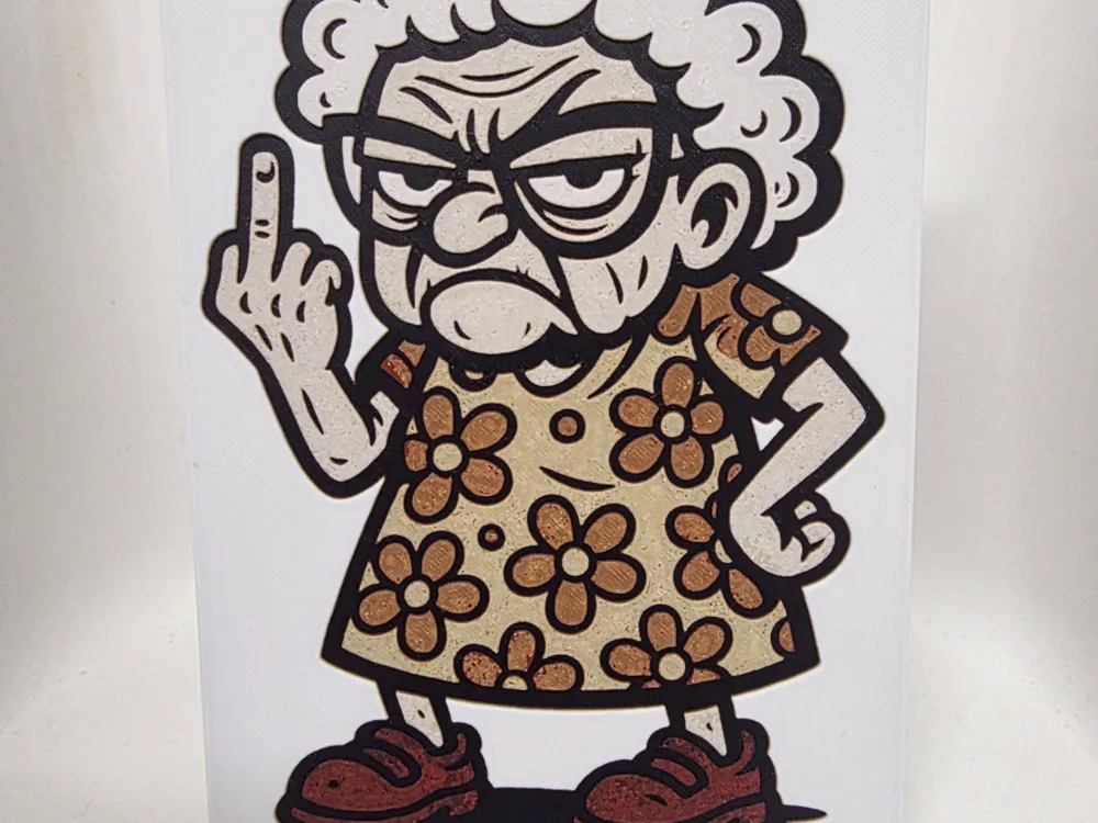 Gangster Granny Hueforge by Morganja HueForge model: Gangster Granny Hueforge by Morganja