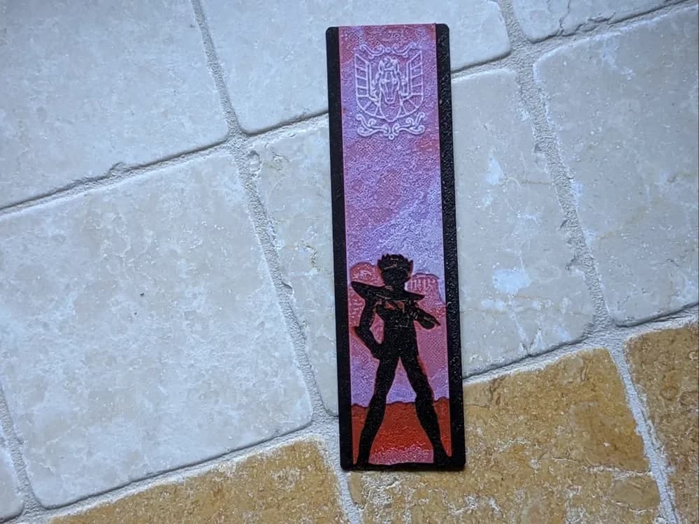 Seiya - Saint Seiya Bookmark by suaimondi HueForge model: Seiya - Saint Seiya Bookmark by suaimondi