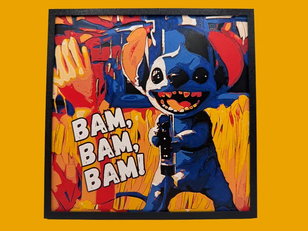 HueForge model: Stitch - Soda Fountain Gun by Canadian Gamer