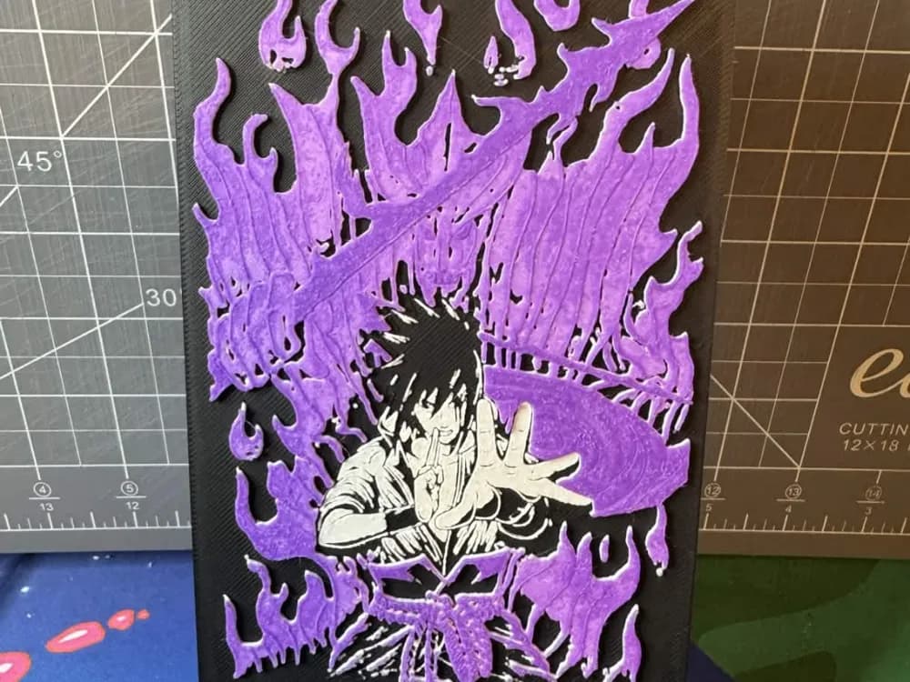 4x8 hueforge of Sasuke Uchiha from Naruto 4x8 hueforge of Sasuke Uchiha from Naruto