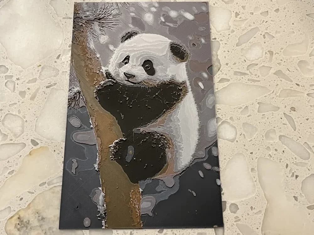 Panda_02 by FantasyZ HueForge model: Panda_02 by FantasyZ