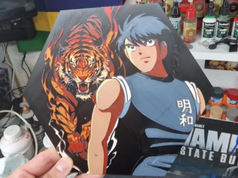 Captain Tsubasa Hueforge - Kojiro Hyuga by Dakiren HueForge model: Captain Tsubasa Hueforge - Kojiro Hyuga by Dakiren