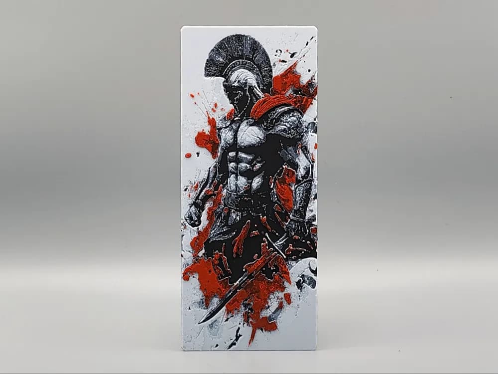 Blood of Sparta Bookmark by Sarge HueForge model: Blood of Sparta Bookmark by Sarge