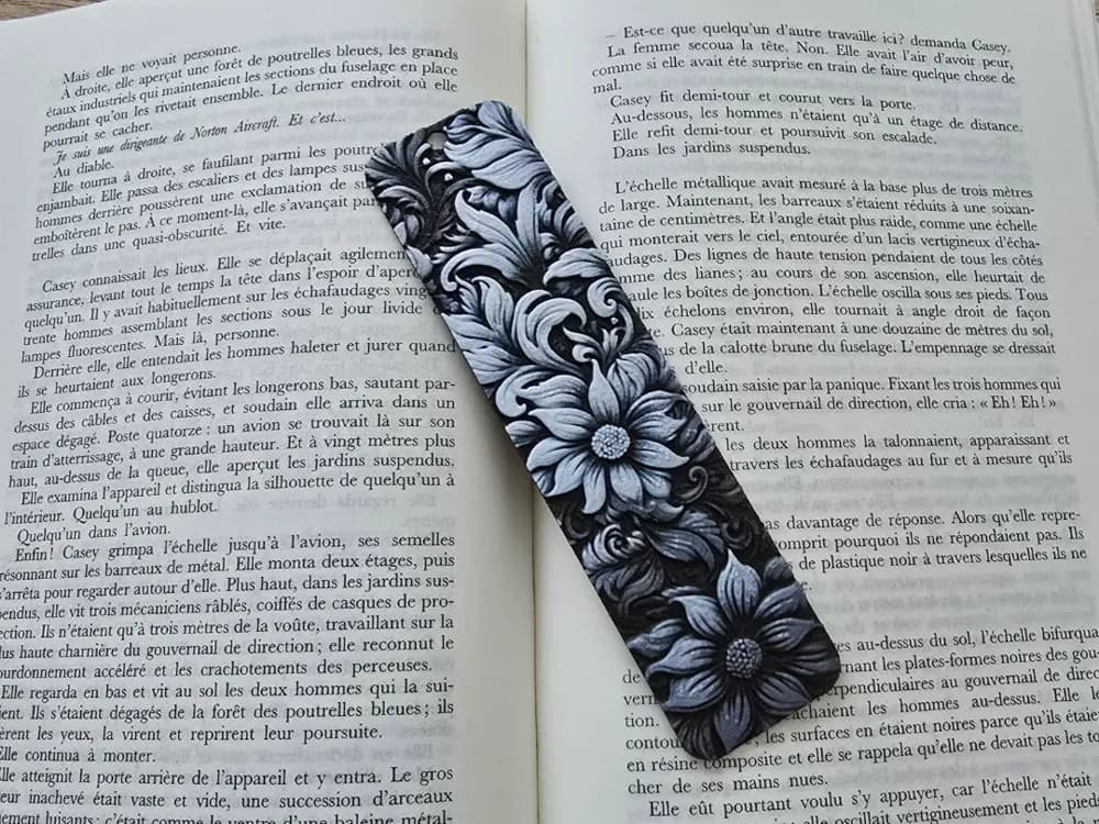 Bookmark Flowers by Kactus Fpv HueForge model: Bookmark Flowers by Kactus Fpv