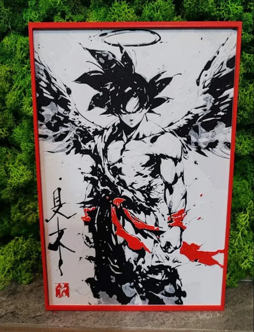 Goku Angel by Garuda3D HueForge model: Goku Angel by Garuda3D