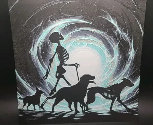 Skeleton Dog Hueforge by the_bearded_jedi HueForge model: Skeleton Dog Hueforge by the_bearded_jedi