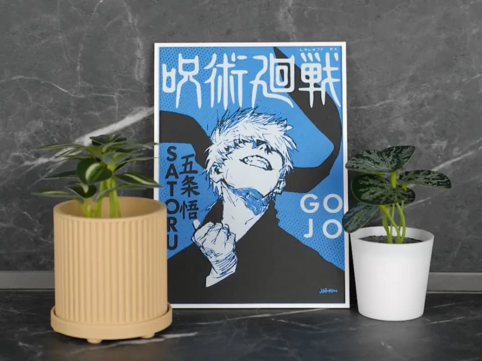 Gojo Satoru–The Strongest(Jujutsu Kaisen Hueforge) by 3DWave HueForge model: Gojo Satoru–The Strongest(Jujutsu Kaisen Hueforge) by 3DWave