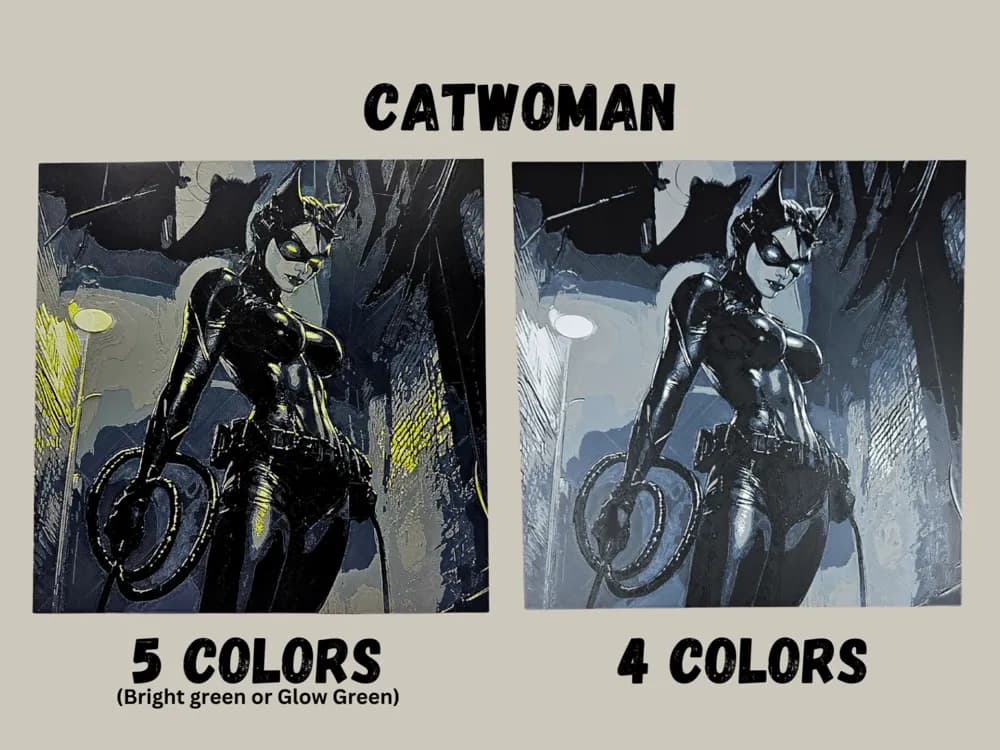 HueForge model: Catwoman by BusyKikiBee
