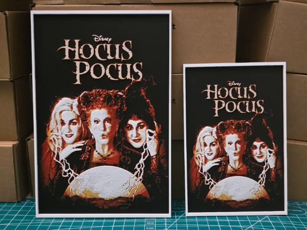 Hocus Pocus Movie Poster - Hueforge Art Hocus Pocus Movie Poster - Hueforge Art