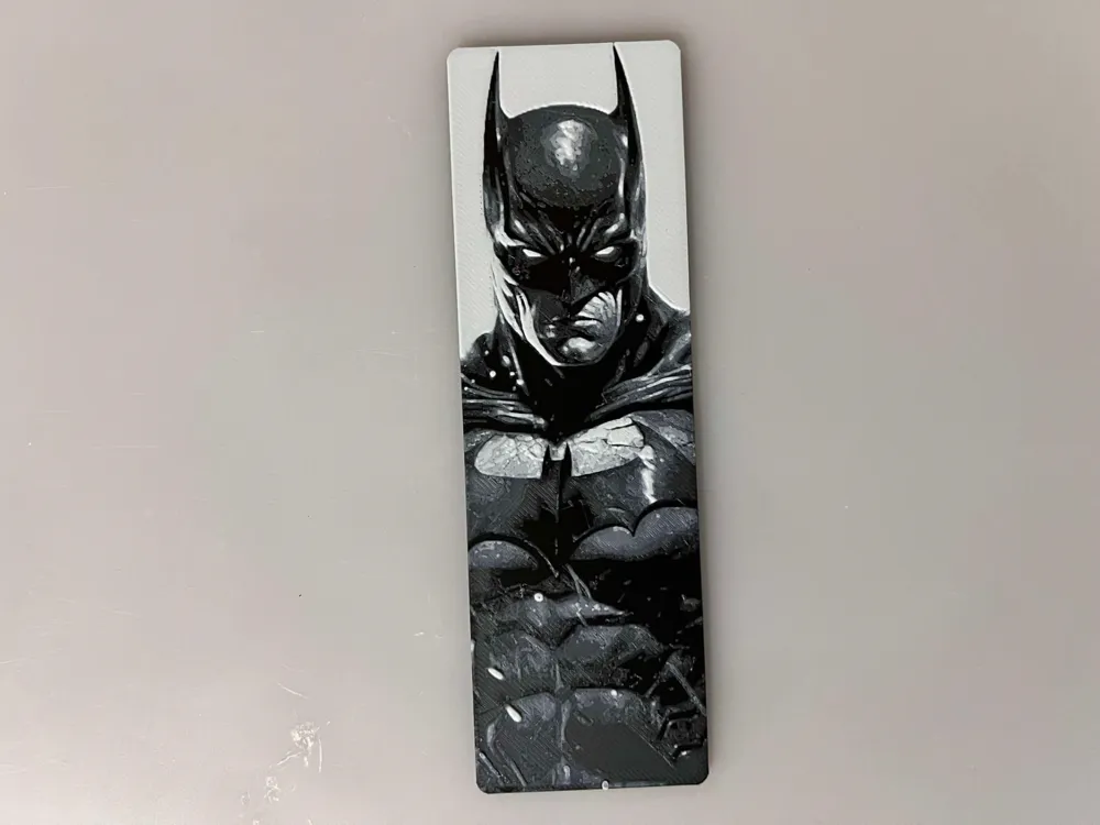 Batman - Bookmark by 3djd HueForge model: Batman - Bookmark by 3djd