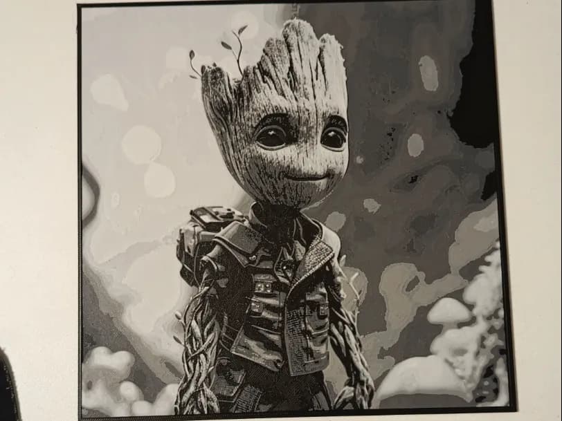 Gurdains of the Galaxy Groot Hueforge by 3DNesy HueForge model: Gurdains of the Galaxy Groot Hueforge by 3DNesy