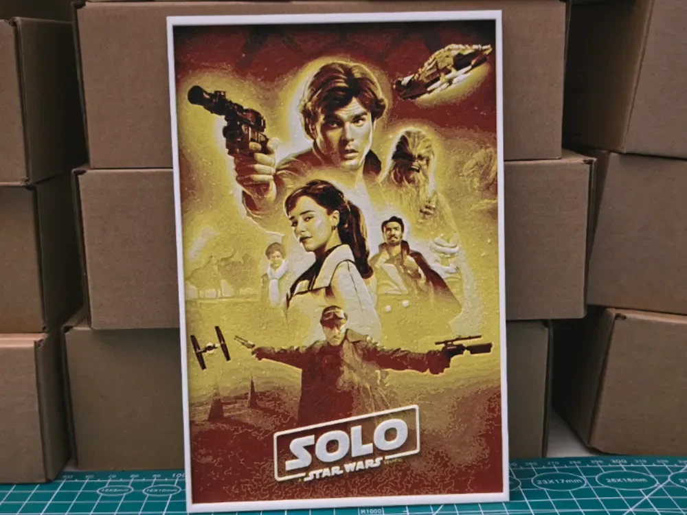 Solo: A Star Wars Story - Hueforge Art by Lumpy3D HueForge model: Solo: A Star Wars Story - Hueforge Art by Lumpy3D