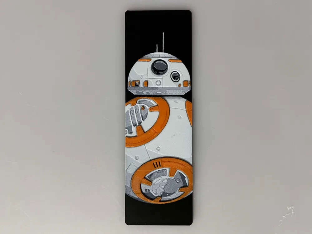 BB8 (Star Wars) New and Clean - Bookmark by 3djd HueForge model: BB8 (Star Wars) New and Clean - Bookmark by 3djd