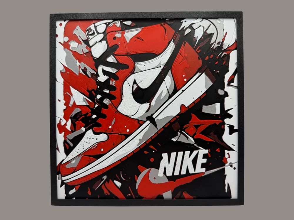 Nike - Flipped by Canadian Gamer HueForge model: Nike - Flipped by Canadian Gamer
