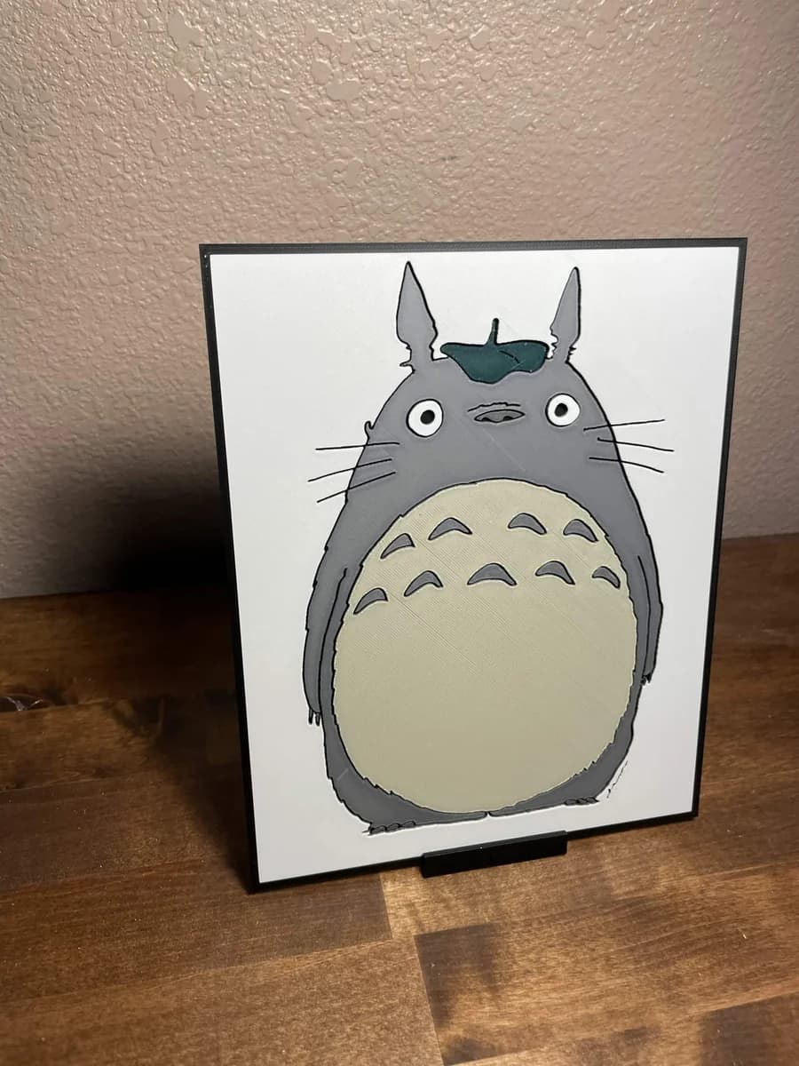 Totoro by Cloudy Nostalgia HueForge model: Totoro by Cloudy Nostalgia