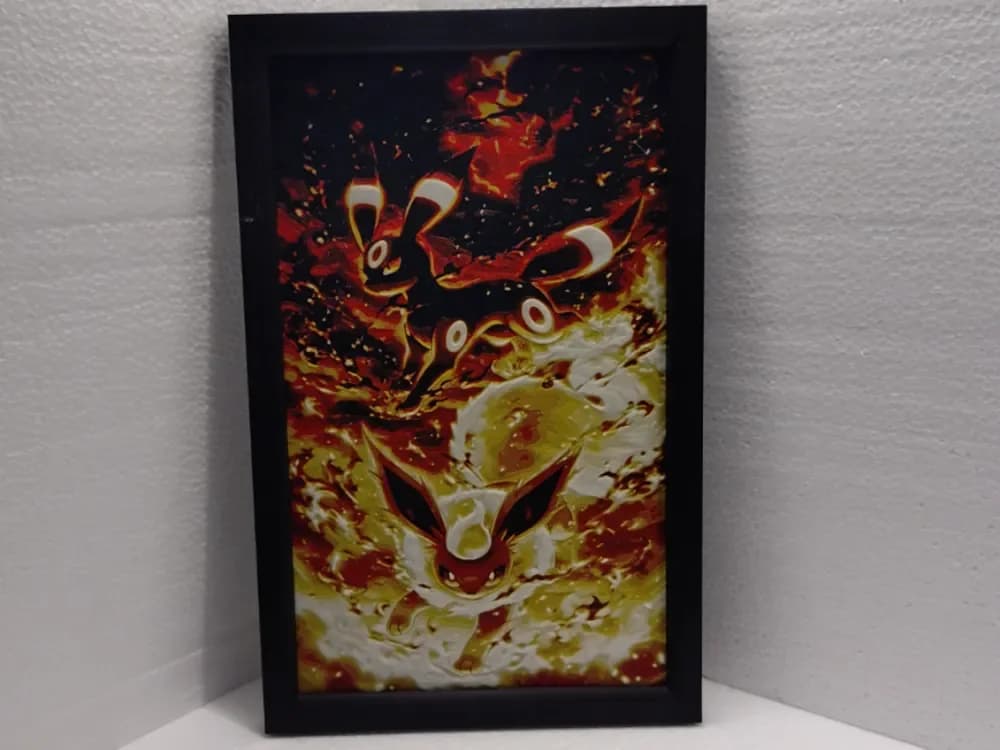 HueForge model: Pokemon Flareon & Umbreon by Asgar3D