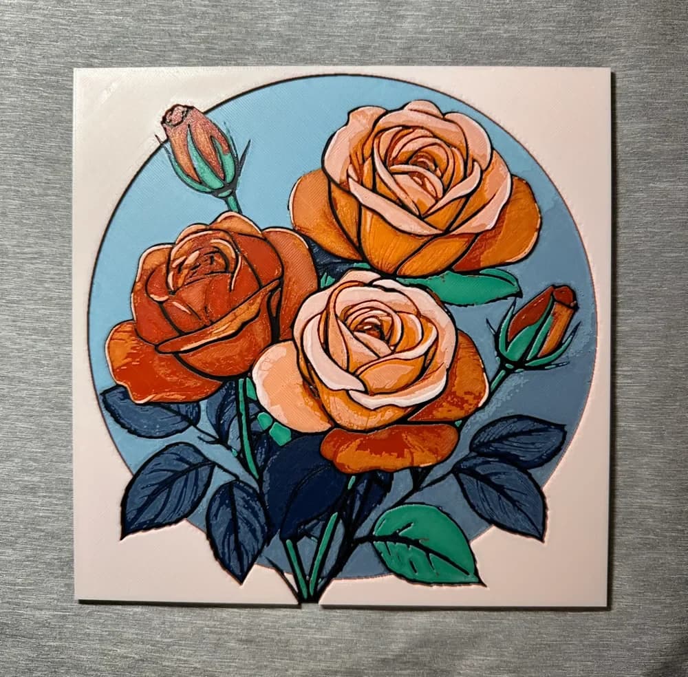 HueForge model: Roses Hueforge by Hey Ben