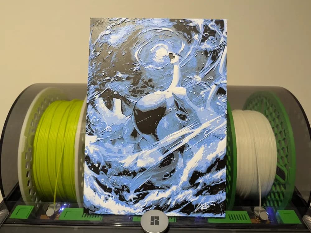 HueForge model: Pokemon Lugia Hueforge (Art by くまねこ) by Razel