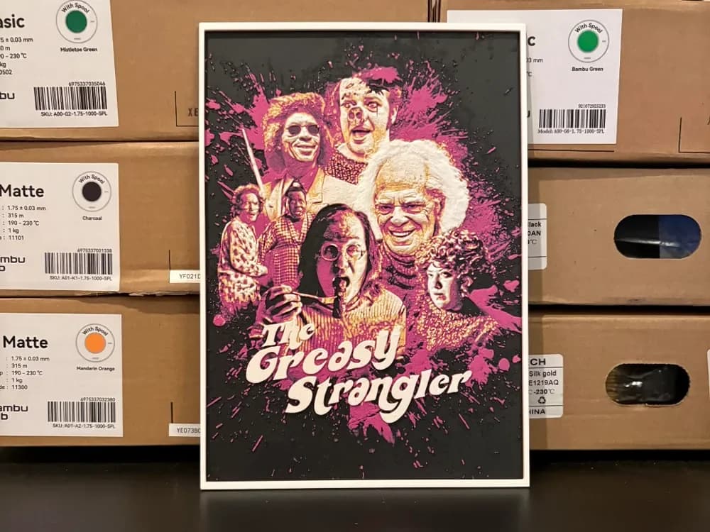 The Greasy Strangler Hueforge by Estiv HueForge model: The Greasy Strangler Hueforge by Estiv