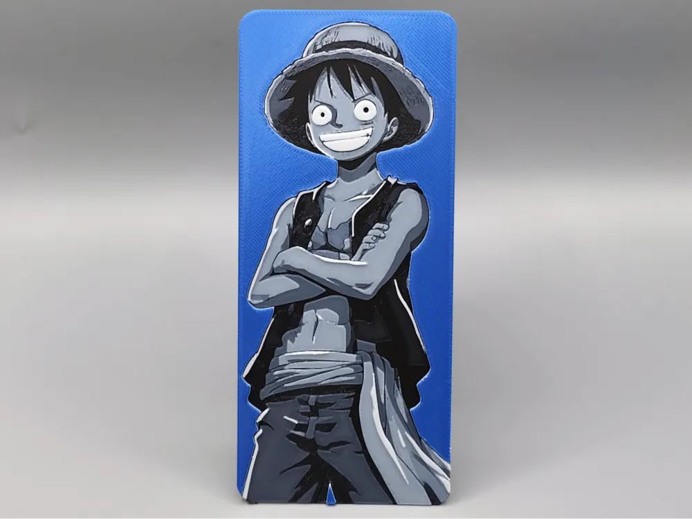 Monkey D. Luffy Bookmark - One Piece - Hueforge by Sarge HueForge model: Monkey D. Luffy Bookmark - One Piece - Hueforge by Sarge