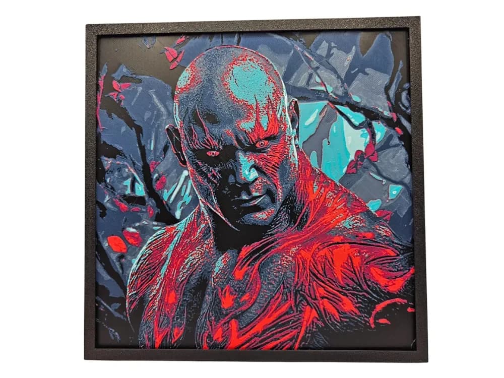 Drax the Destroyer (Marvel) by BusyKikiBee HueForge model: Drax the Destroyer (Marvel) by BusyKikiBee