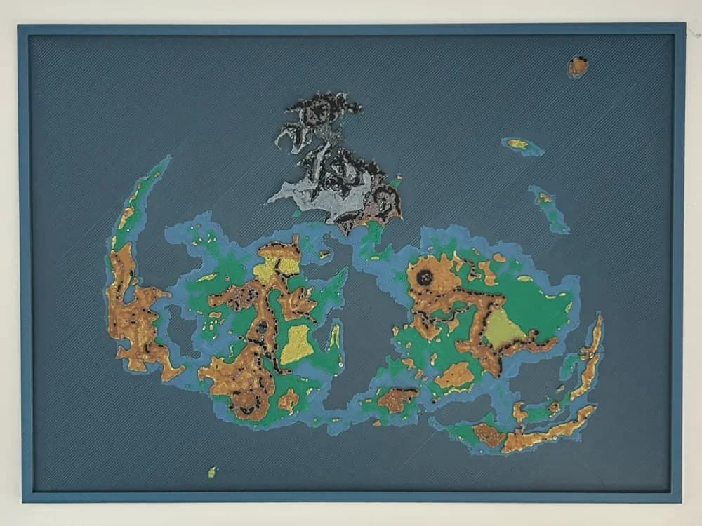 Final Fantasy 7 Map HueForge by CreativeDestructions HueForge model: Final Fantasy 7 Map HueForge by CreativeDestructions