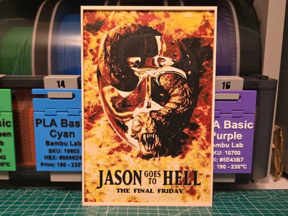 Jason Goes to Hell: The Final Friday - Hueforge by Lumpy3D HueForge model: Jason Goes to Hell: The Final Friday - Hueforge by Lumpy3D