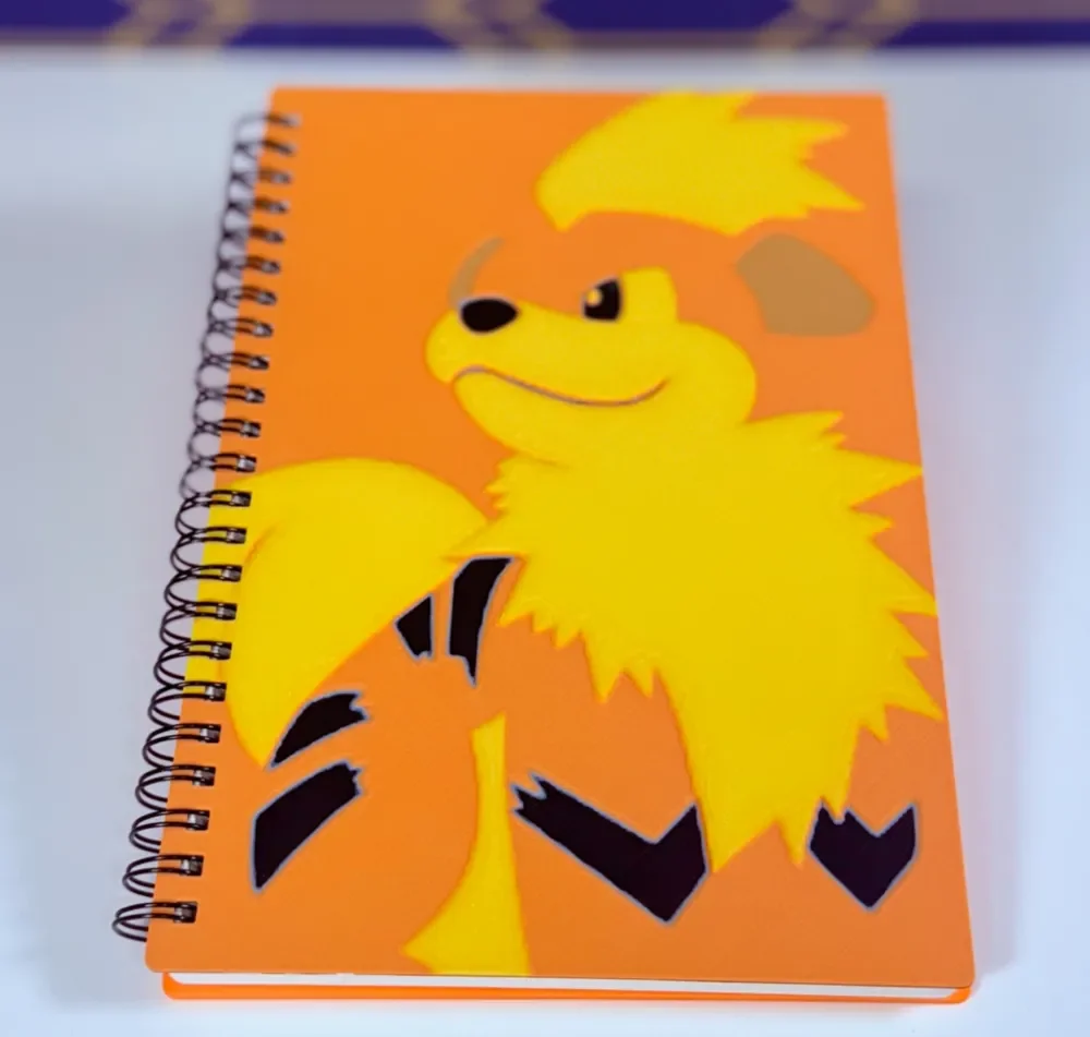 Growlithe Pokemon Notebook Cover Growlithe Pokemon Notebook Cover