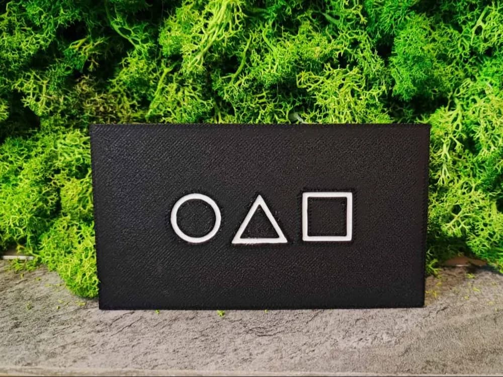 Squid Games - gift Card by Garuda3D HueForge model: Squid Games - gift Card by Garuda3D