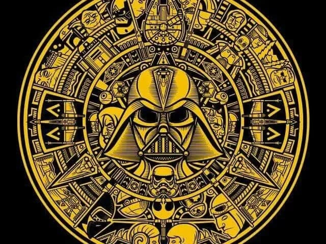 Hueforge Star Wars - Golden Medallion Hueforge Star Wars - Golden Medallion