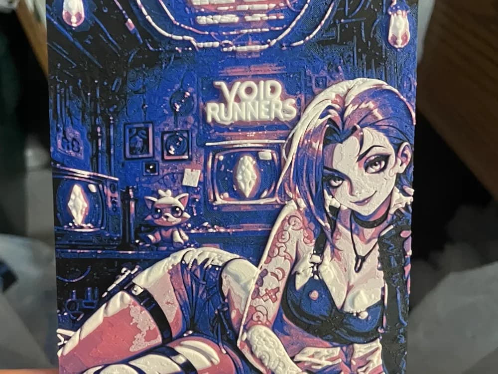 Jinx Laying Down_V1_Blue_Hueforge by Advancedtechworldwide HueForge model: Jinx Laying Down_V1_Blue_Hueforge by Advancedtechworldwide