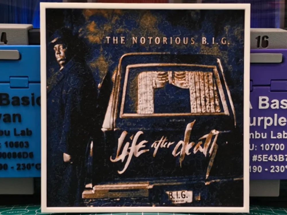 HueForge model: The Notorious B.I.G. "Life or Death" Album Art by Lumpy3D