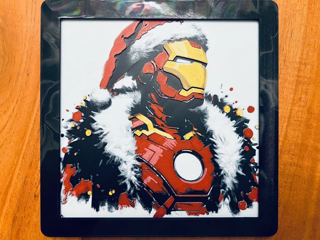 HueForge model: Iron Santa? by JustBe 3D Printing