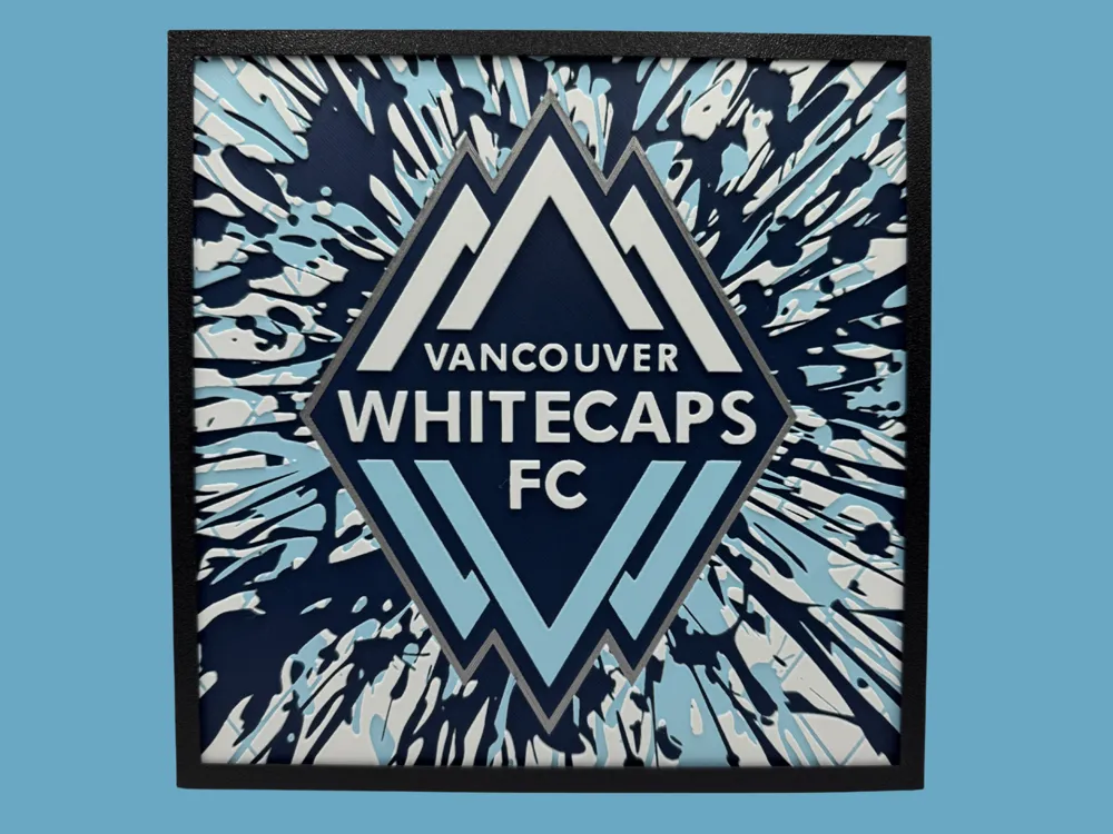 HueForge model: Vancouver Whitecaps - MLS by Canadian Gamer