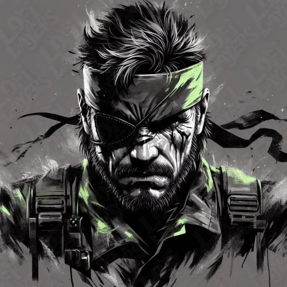 Solid Snake (Metal Gear Solid) Hueforge by LoFi Layers HueForge model: Solid Snake (Metal Gear Solid) Hueforge by LoFi Layers