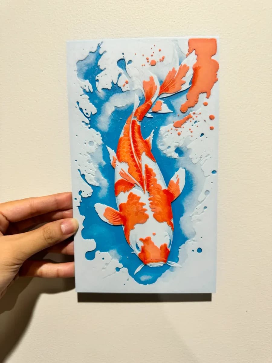HueForge model: Koi - HueForge Print by cyanidesugar