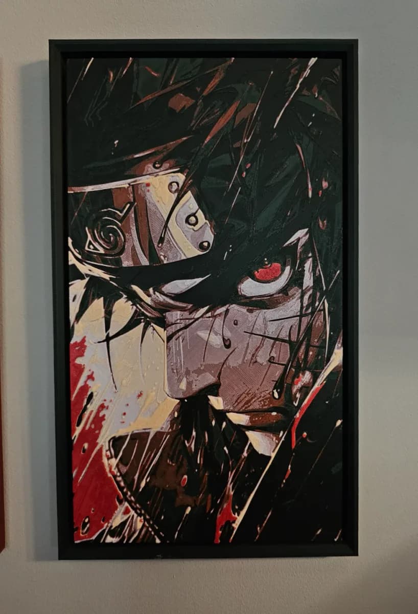 Sasuke Uchiha - Naruto by C3D HueForge model: Sasuke Uchiha - Naruto by C3D