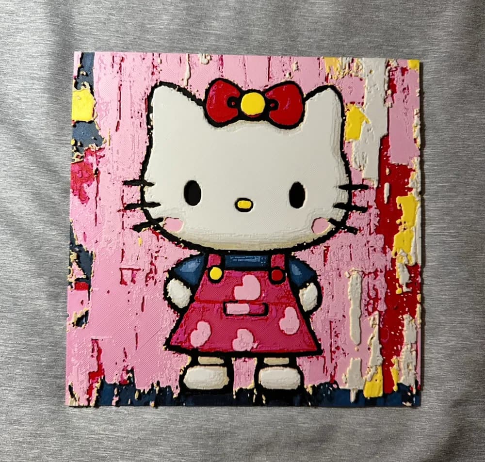 Hello Kitty Hueforge by Hey Ben HueForge model: Hello Kitty Hueforge by Hey Ben