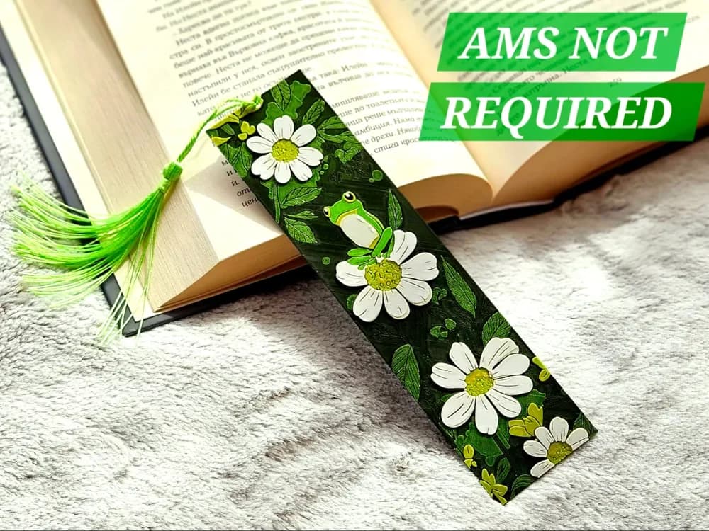 Frogget Me Not - Bookmark by C3D HueForge model: Frogget Me Not - Bookmark by C3D