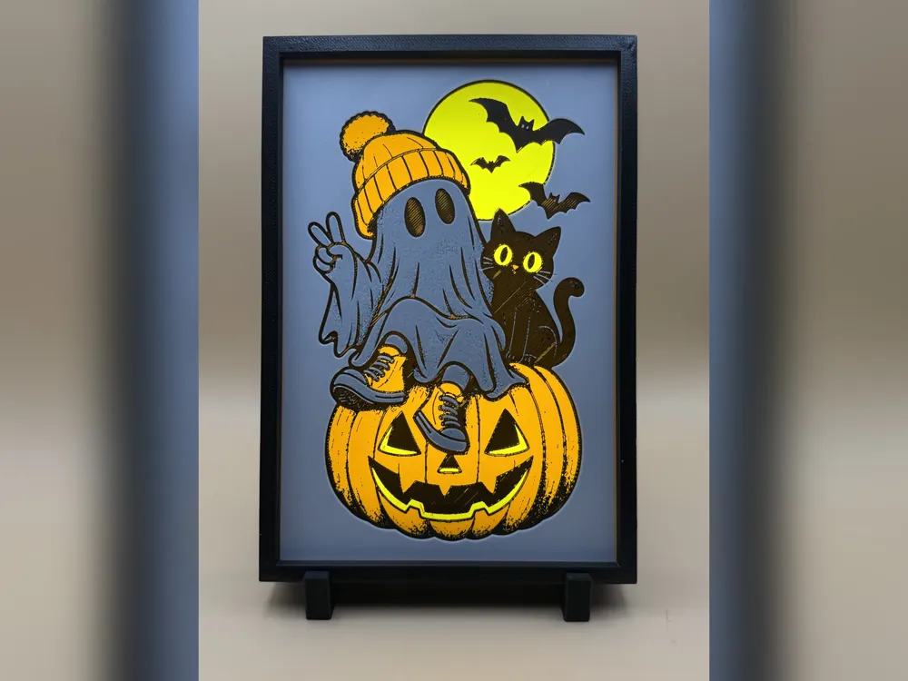 Spooky Pals Halloween Hueforge Print Spooky Pals Halloween Hueforge Print