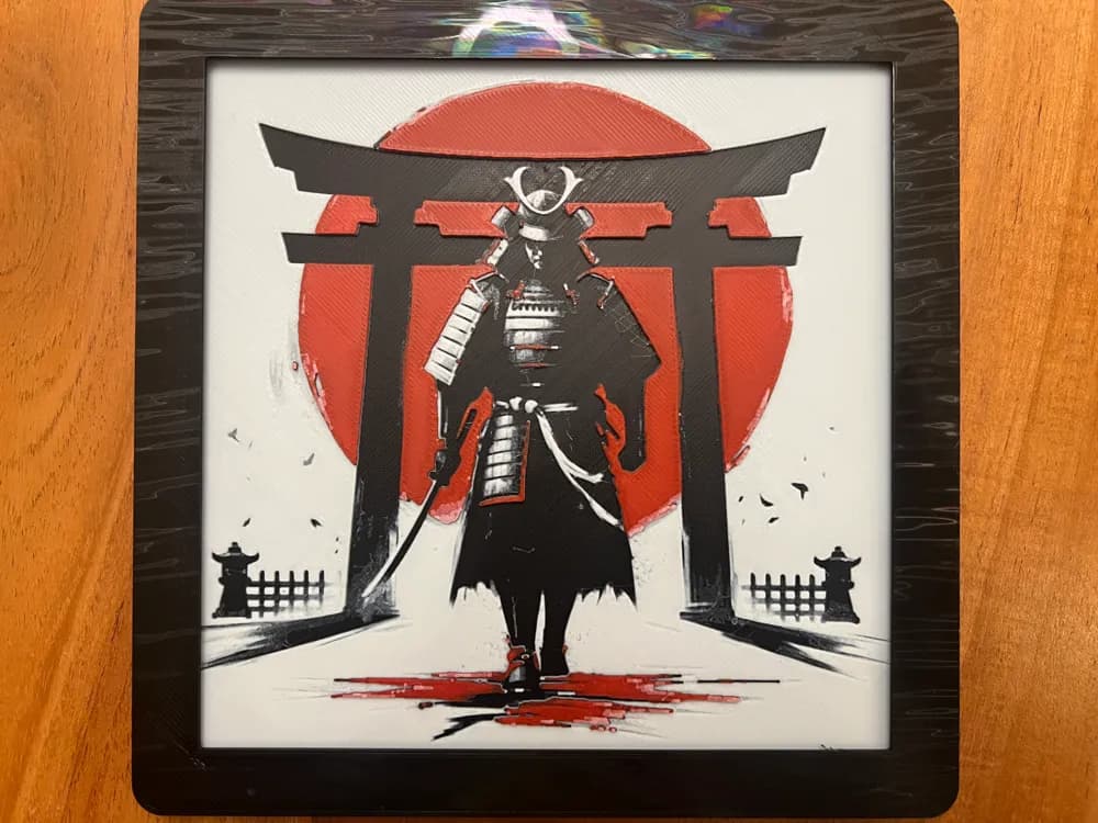 Assassin's Creed Shadows Samurai by JustBe 3D Printing HueForge model: Assassin's Creed Shadows Samurai by JustBe 3D Printing