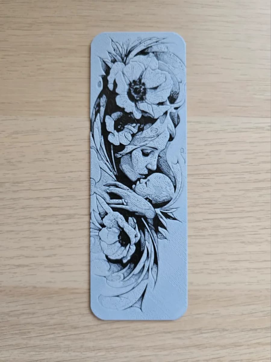 Mommy Bookmark by Atrus Design HueForge model: Mommy Bookmark by Atrus Design