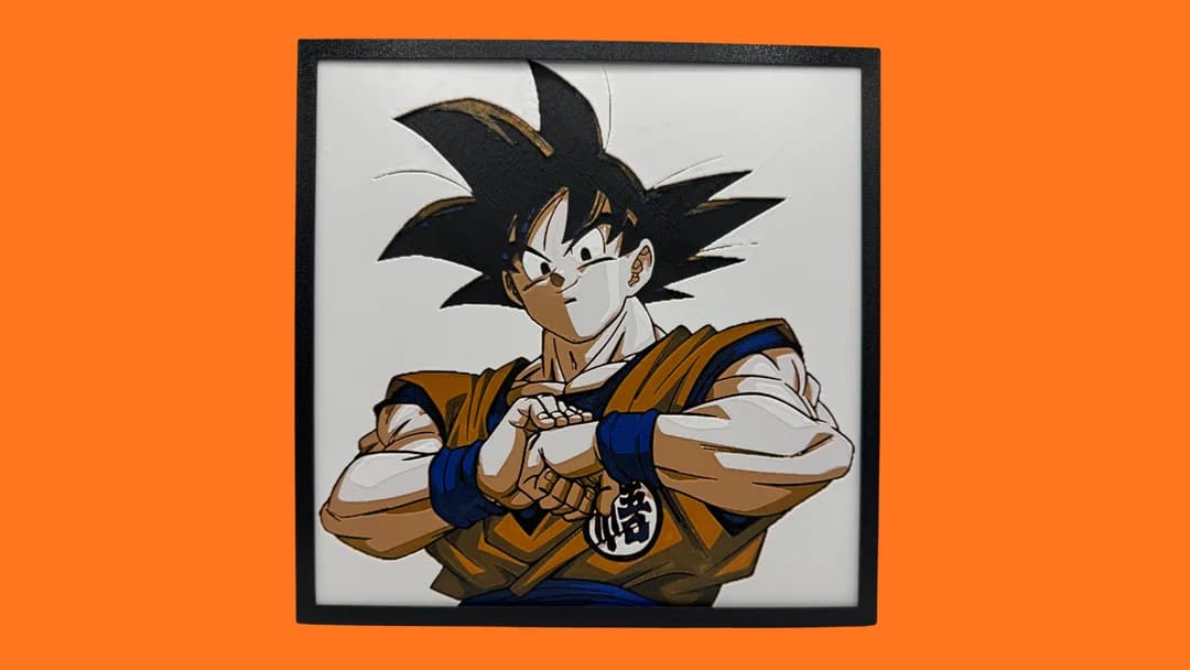Goku - Dragon Ball Z - Hueforge by Canadian Gamer HueForge model: Goku - Dragon Ball Z - Hueforge by Canadian Gamer