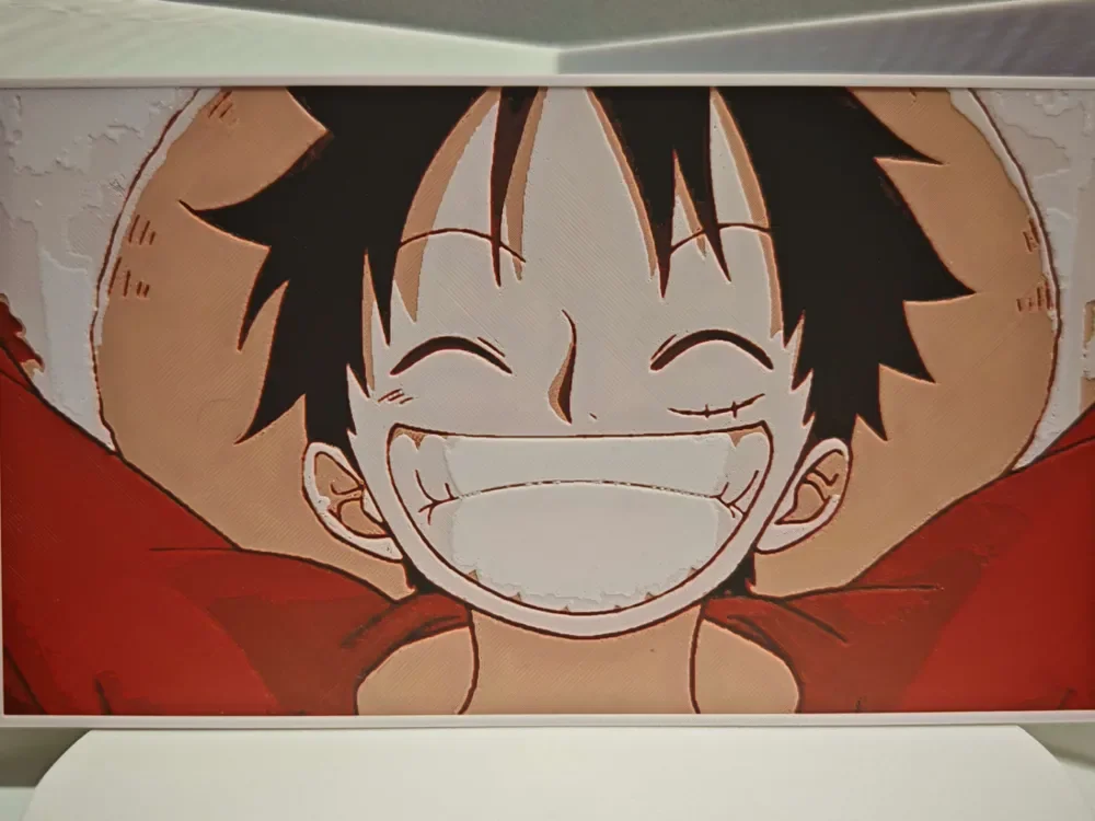 Luffy smile - One Piece by bzz999 HueForge model: Luffy smile - One Piece by bzz999