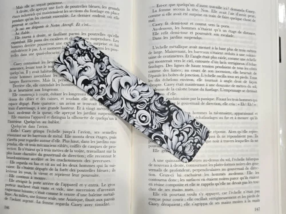 Bookmark Smoke Only Black & White by Kactus Fpv HueForge model: Bookmark Smoke Only Black & White by Kactus Fpv