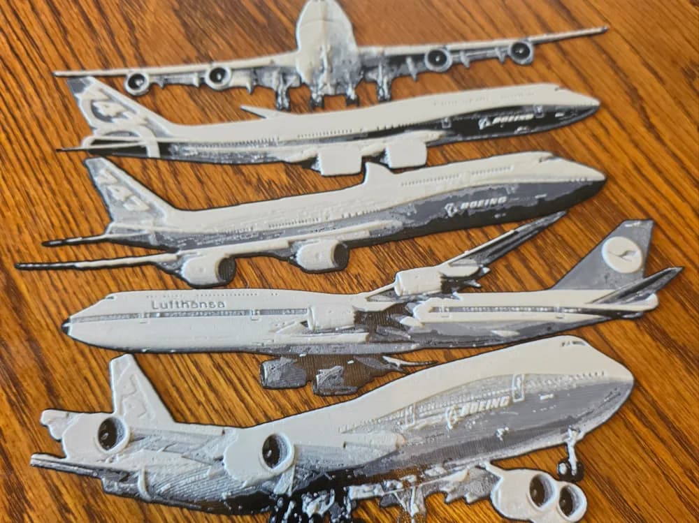Boeing 747-8 Series bookmarks Black/white Boeing 747-8 Series bookmarks Black/white