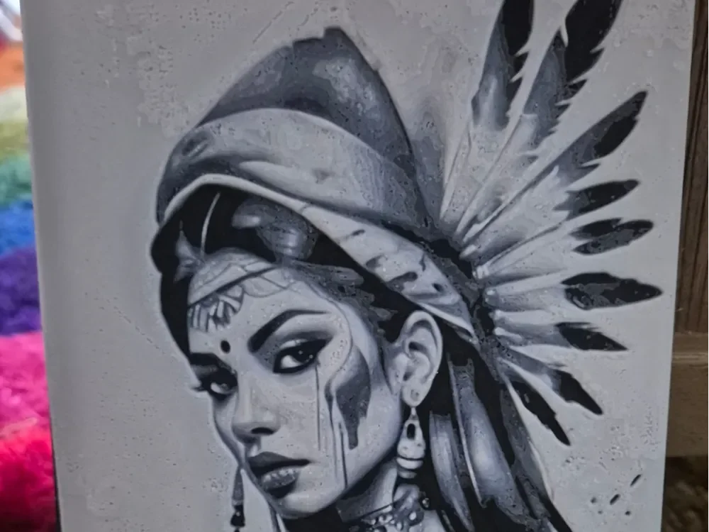 Indian Lady Hueforge by Buntsta HueForge model: Indian Lady Hueforge by Buntsta