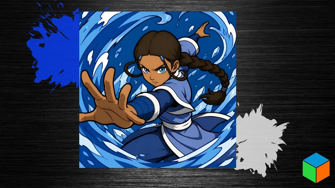 Katara Kicks Off July — New Waterbending Poster Katara Kicks Off July — New Waterbending Poster